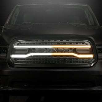Morimoto® - 1-Pc XBG Primer-ready Black Main Grille with DRL Lights
