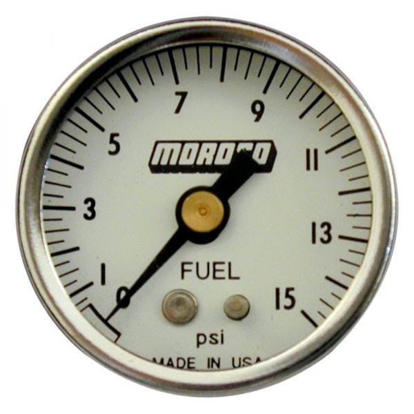 Moroso® - 1-1/2" Fuel Pressure Gauge, 0-15 PSI