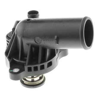 MotoRad® - Engine Coolant Thermostat and Housing Assembly with Seal and Temperature Sensor