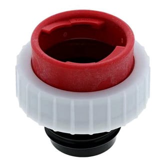MotoRad® - Red and White Ring Shallow Cam Fuel Cap Tester Adapter