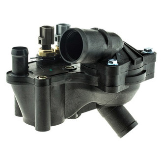 MotoRad® - Engine Coolant Thermostat and Housing Assembly with 2 Sensors on Thermostat Housing