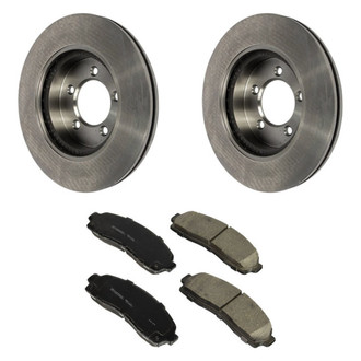 Motorcraft® - Standard Premium™ Plain Front Brake Kit with Organic Pads