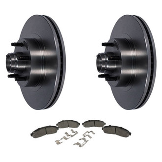Motorcraft® - Standard Premium™ Plain Front Brake Kit with Semi-Metallic Pads
