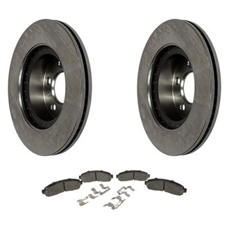Motorcraft® - Standard Premium™ Plain Front Brake Kit with Semi-Metallic Pads