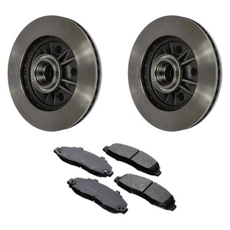Motorcraft® - Standard Premium™ Plain Front Brake Kit with Ceramic Pads