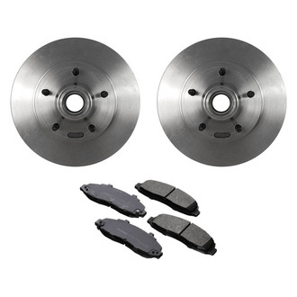 Motorcraft® - Standard Premium™ Plain Front Brake Kit with Ceramic Pads