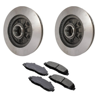 Motorcraft® - Standard Premium™ Plain Front Brake Kit with Ceramic Pads