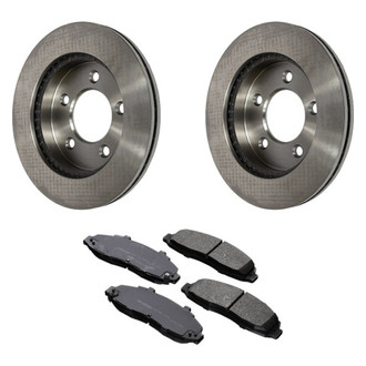 Motorcraft® - Standard Premium™ Plain Front Brake Kit with Ceramic Pads