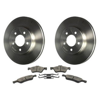 Motorcraft® - Standard Premium™ Plain Front Brake Kit with Semi-Metallic Pads