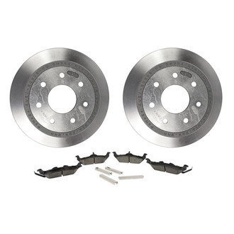 Motorcraft® - Standard Premium™ Plain Rear Brake Kit with Semi-Metallic Pads