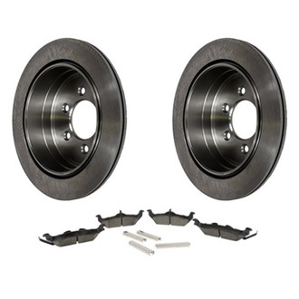 Motorcraft® - Standard Premium™ Plain Rear Brake Kit with Semi-Metallic Pads