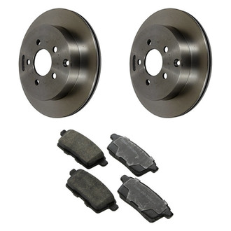Motorcraft® - Standard Premium™ Plain Rear Brake Kit with Organic Pads