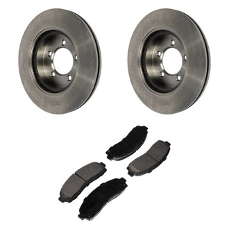 Motorcraft® - Standard Premium™ Plain Front Brake Kit with Ceramic Pads