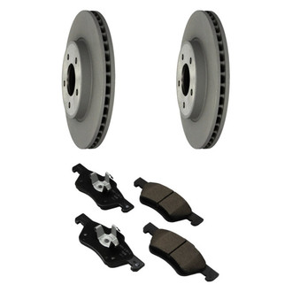 Motorcraft® - Standard Premium™ Plain Front Brake Kit with Ceramic Pads