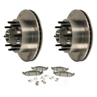 Motorcraft® BNDL-31006885 - Standard Premium™ Plain Front Brake Kit with Semi-Metallic Pads