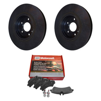 Motorcraft® - Standard Premium™ Plain Front Brake Kit with Semi-Metallic Pads