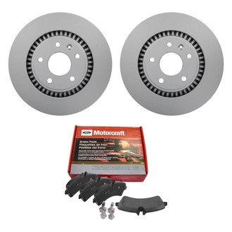 Motorcraft® - Standard Premium™ Plain Front Brake Kit with Semi-Metallic Pads