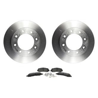 Motorcraft® - Standard Premium™ Plain Front Brake Kit with Semi-Metallic Pads