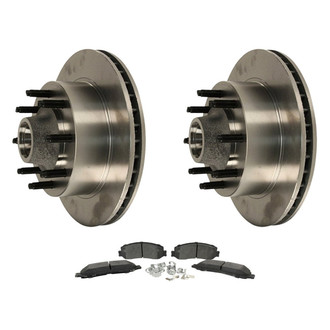 Motorcraft® - Standard Premium™ Plain Front Brake Kit with Semi-Metallic Pads