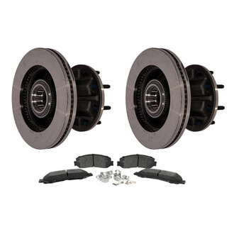 Motorcraft® - Standard Premium™ Plain Front Brake Kit with Semi-Metallic Pads