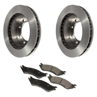 Motorcraft® - Standard Premium™ Plain Front Brake Kit with Ceramic Pads