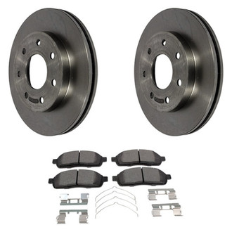 Motorcraft® - Standard Premium™ Plain Front Brake Kit with Ceramic Pads