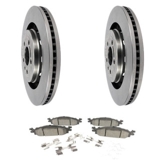 Motorcraft® - Standard Premium™ Plain Front Brake Kit with Semi-Metallic Pads
