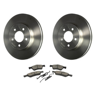 Motorcraft® - Standard Premium™ Plain Front Brake Kit with Semi-Metallic Pads