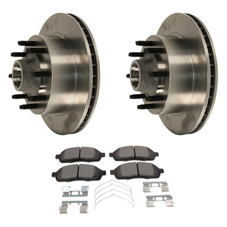 Motorcraft® - Standard Premium™ Plain Front Brake Kit with Ceramic Pads