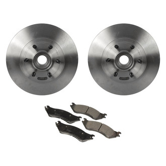 Motorcraft® - Standard Premium™ Plain Front Brake Kit with Ceramic Pads