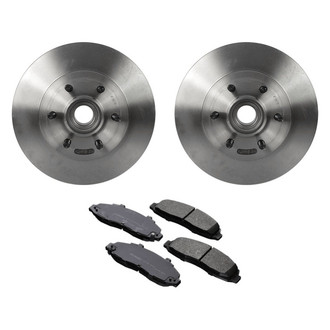 Motorcraft® - Standard Premium™ Plain Front Brake Kit with Ceramic Pads
