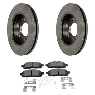 Motorcraft® - Standard Premium™ Plain Front Brake Kit with Ceramic Pads