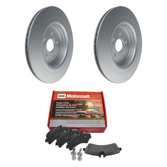Motorcraft® - Standard Premium™ Plain Rear Brake Kit with Semi-Metallic Pads
