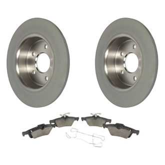 Motorcraft® - Standard Premium™ Plain Rear Brake Kit with Semi-Metallic Pads