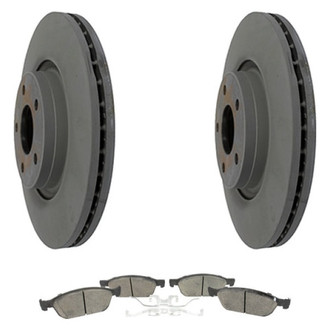 Motorcraft® - Standard Premium™ Plain Front Brake Kit with Semi-Metallic Pads