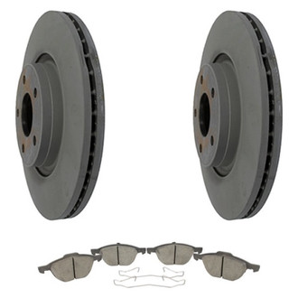 Motorcraft® - Standard Premium™ Plain Front Brake Kit with Semi-Metallic Pads