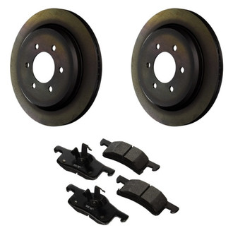 Motorcraft® - Standard Premium™ Plain Rear Brake Kit with Ceramic Pads
