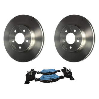 Motorcraft® - Standard Premium™ Plain Front Brake Kit with Ceramic Pads