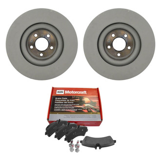 Motorcraft® - Standard Premium™ Plain Front Brake Kit with Semi-Metallic Pads