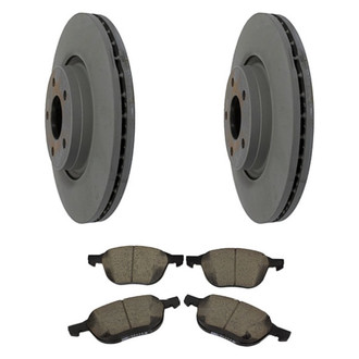 Motorcraft® - Standard Premium™ Plain Front Brake Kit with Ceramic Pads