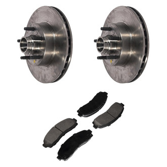 Motorcraft® - Standard Premium™ Plain Front Brake Kit with Ceramic Pads