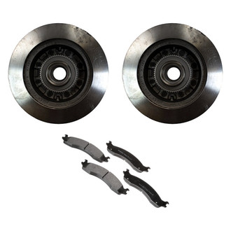 Motorcraft® - Standard Premium™ Plain Front Brake Kit with Ceramic Pads