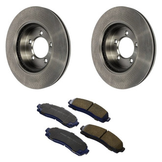 Motorcraft® - SuperDuty™ Plain Front Brake Kit with Ceramic Pads