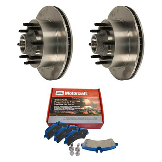 Motorcraft® - SuperDuty™ Plain Front Brake Kit with Ceramic Pads