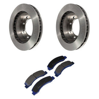 Motorcraft® - SuperDuty™ Plain Front Brake Kit with Ceramic Pads