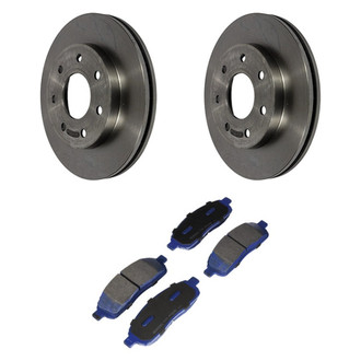 Motorcraft® - SuperDuty™ Plain Front Brake Kit with Ceramic Pads