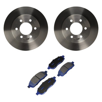 Motorcraft® - SuperDuty™ Plain Front Brake Kit with Ceramic Pads