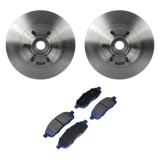 Motorcraft® - SuperDuty™ Plain Front Brake Kit with Ceramic Pads