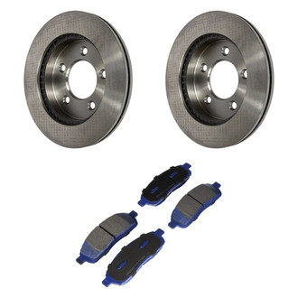 Motorcraft® - SuperDuty™ Plain Front Brake Kit with Ceramic Pads