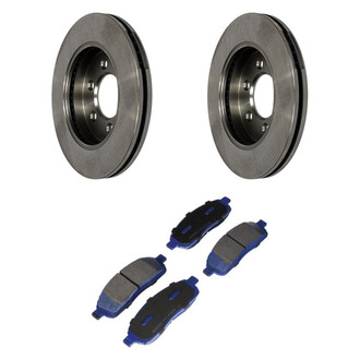 Motorcraft® - SuperDuty™ Plain Front Brake Kit with Ceramic Pads